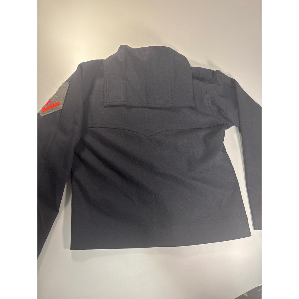 Vintage US Navy Wool Jumper Mens Size 38R Blue Undress Uniform Shirt‎ - Picture 2 of 14
